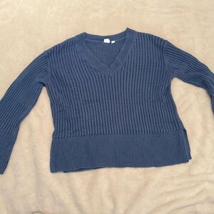 GAP V-Neck Sweater - Deep Blue
